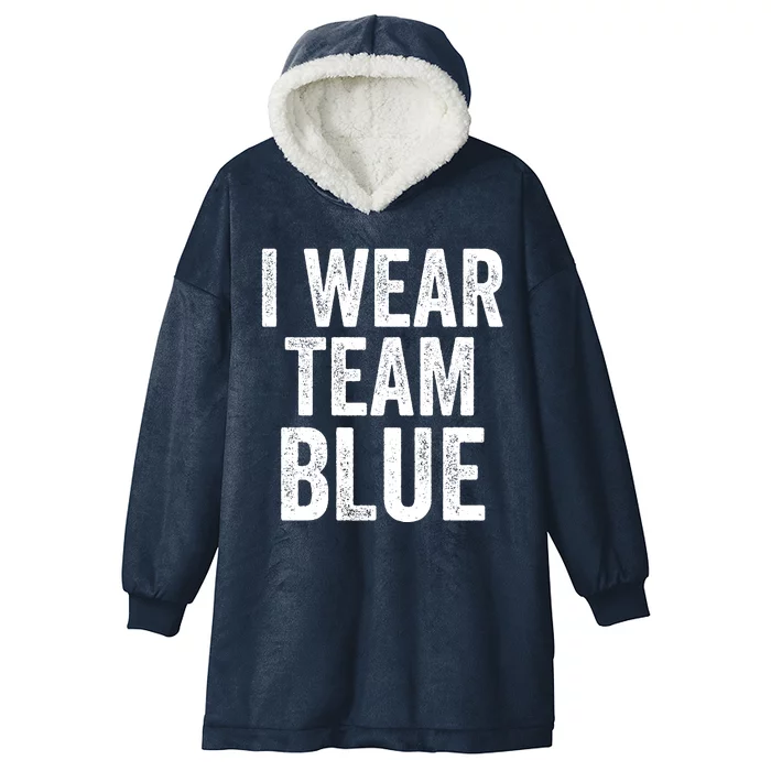 Formula Racing Car I Wear Team Blue F1 Formula One Racing Car Hooded Wearable Blanket