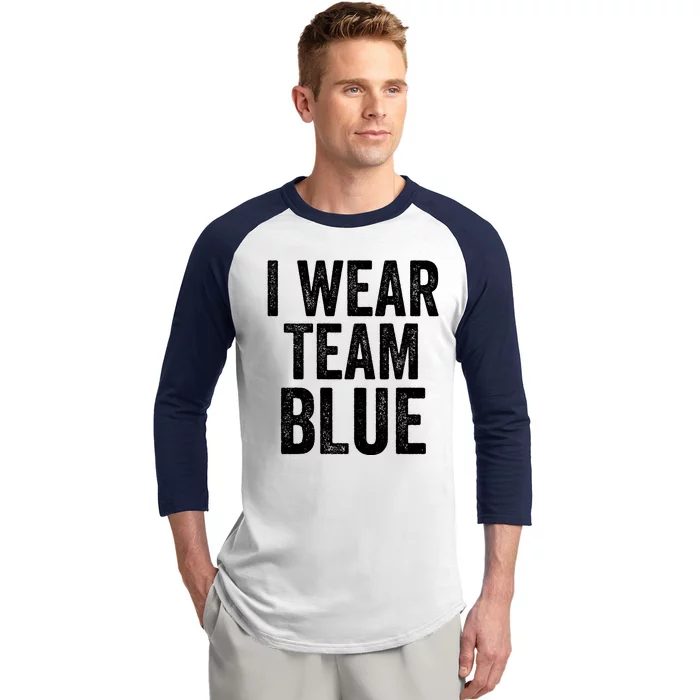 Formula Racing Car I Wear Team Blue F1 Formula One Racing Car Baseball Sleeve Shirt