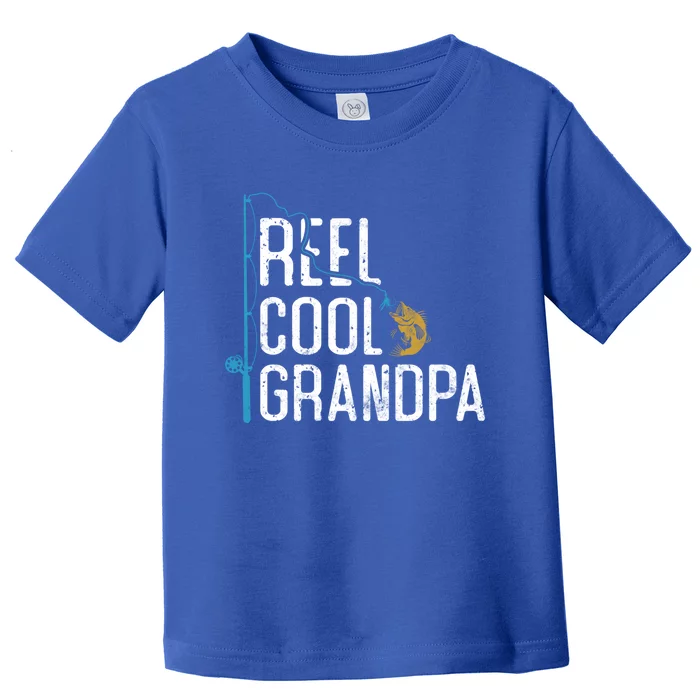 Fishing Reel Cool Grandpa Father’s Day Gift For Fisher Gift Toddler T-Shirt