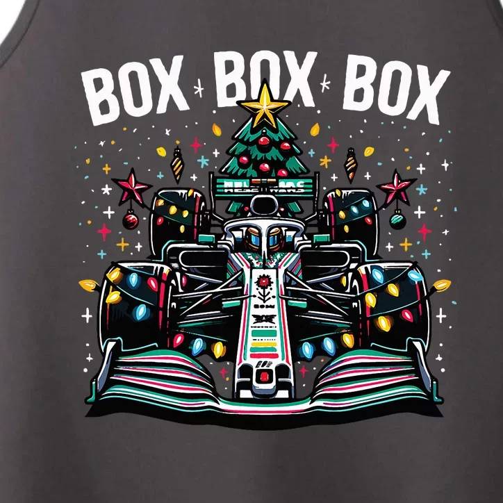 Formula Racing Car Box Box Box Radio Call Fun Christmas Tree Performance Tank