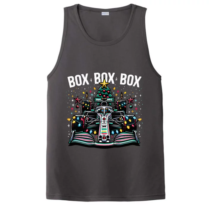 Formula Racing Car Box Box Box Radio Call Fun Christmas Tree Performance Tank