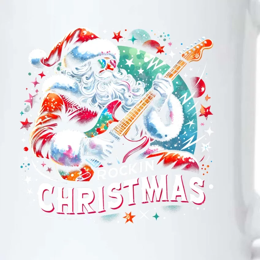 Funny Rockin Christmas Christmas Santa Funny Santa Rocker Meaningful Gift Black Color Changing Mug