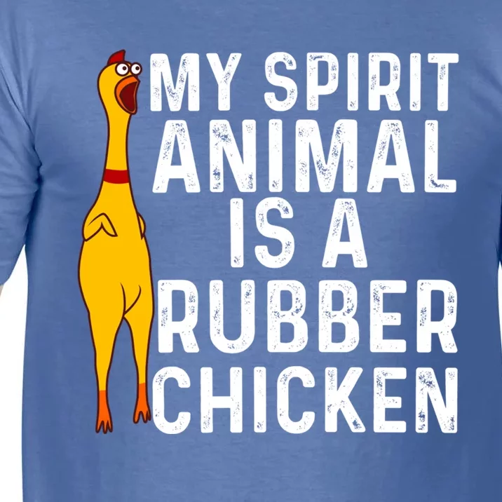 Funny Rubber Chicken Gift Men Women Rubber Chicken Costume Gift Comfort Colors T-Shirt