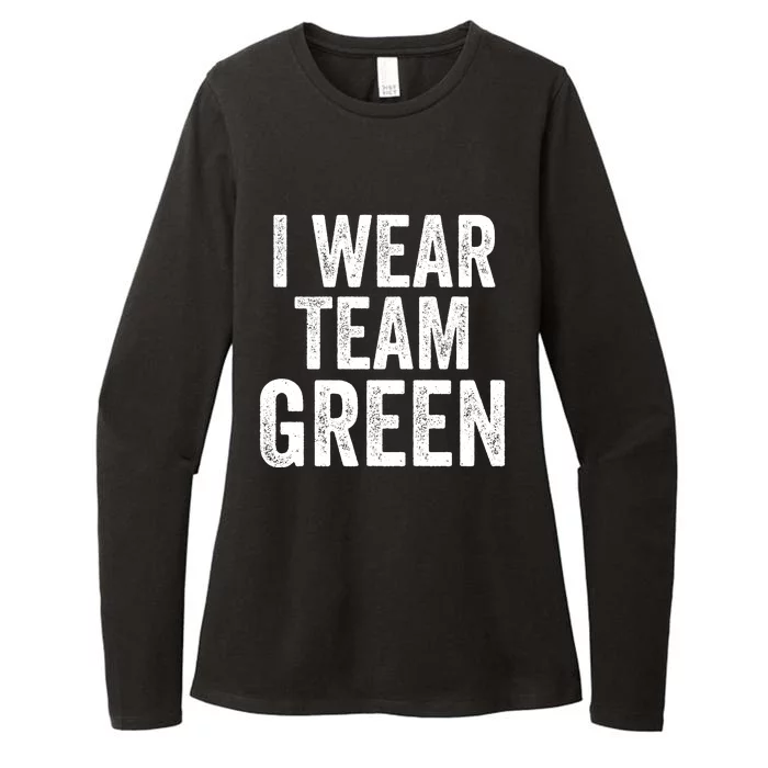 Formula Racing Car I Wear Team Green F1 Formula One Racing Car Womens CVC Long Sleeve Shirt