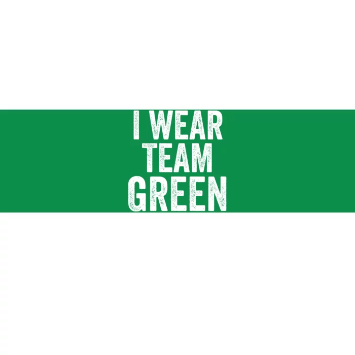 Formula Racing Car I Wear Team Green F1 Formula One Racing Car Bumper Sticker