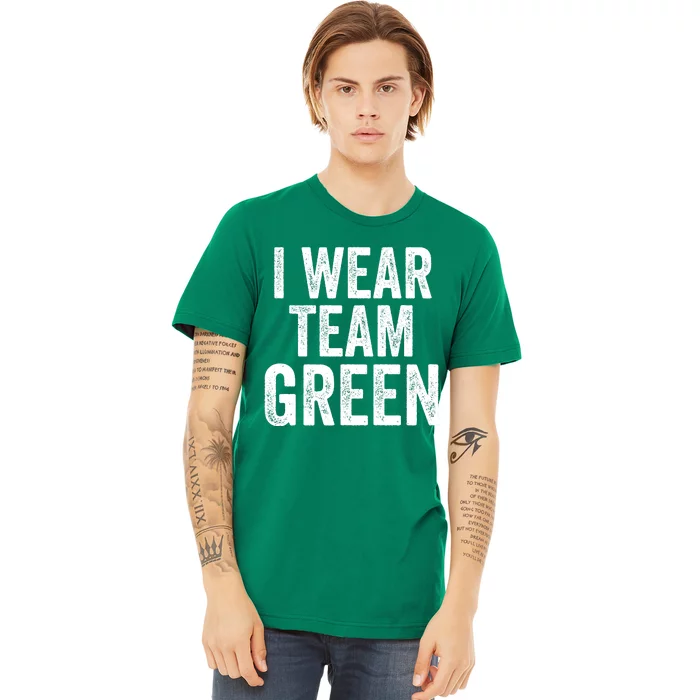 Formula Racing Car I Wear Team Green F1 Formula One Racing Car Premium T-Shirt