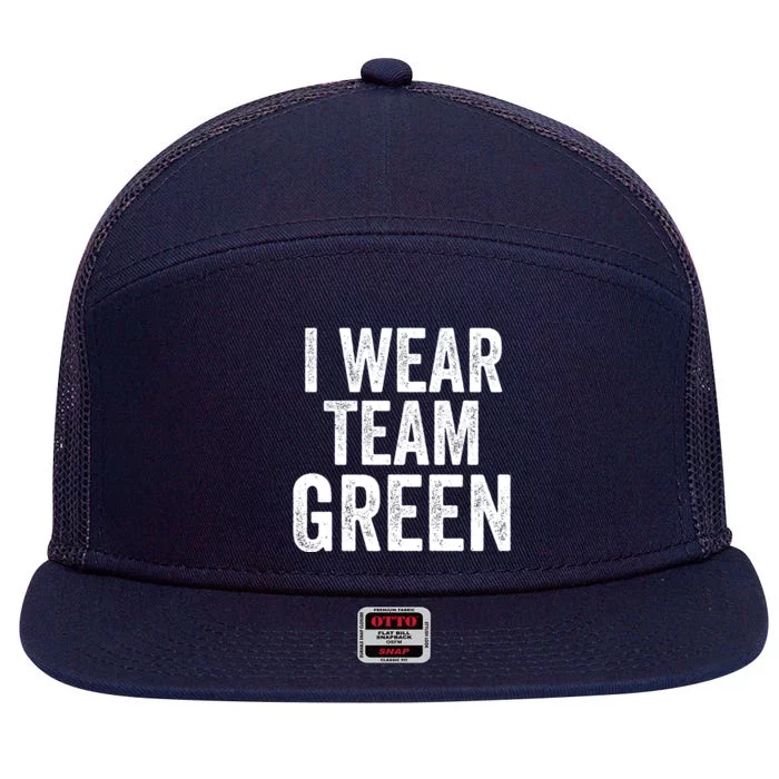 Formula Racing Car I Wear Team Green F1 Formula One Racing Car 7 Panel Mesh Trucker Snapback Hat