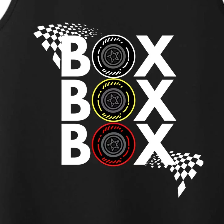 Formula Racing Car Box Box Box Radio Call To Pitbox Car Race Gift Performance Tank