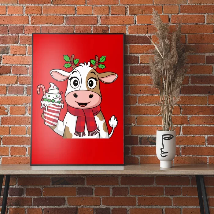 Funny Reindeer Cute Christmas Holiday Xmas Poster