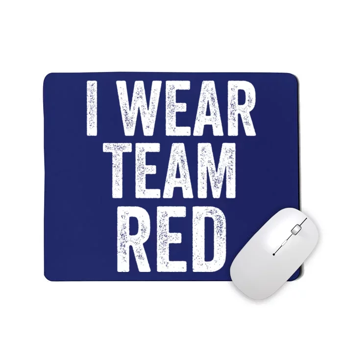 Formula Racing Car I Wear Team Red F1 Formula One Racing Car Mousepad