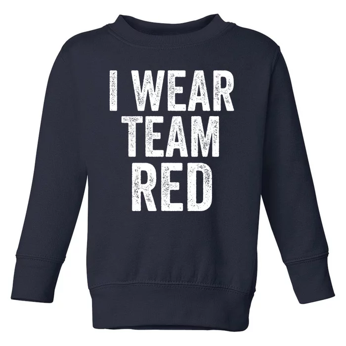 Formula Racing Car I Wear Team Red F1 Formula One Racing Car Toddler Sweatshirt