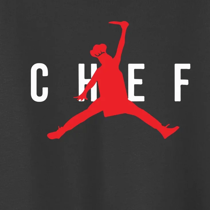 Funny Restaurant Chef Jumping Chef Knife Toddler T-Shirt