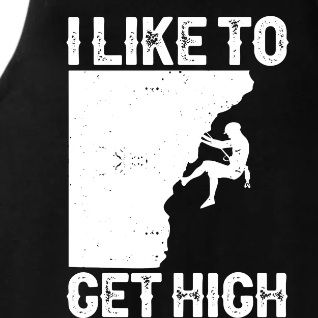 Funny Rock Climbing For Men Women Mountain Indoor Bouldering Ladies Tri-Blend Wicking Tank