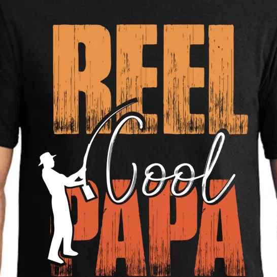 Fishing Reel Cool Papa Fisher Daddy Father's Day Gift Pajama Set