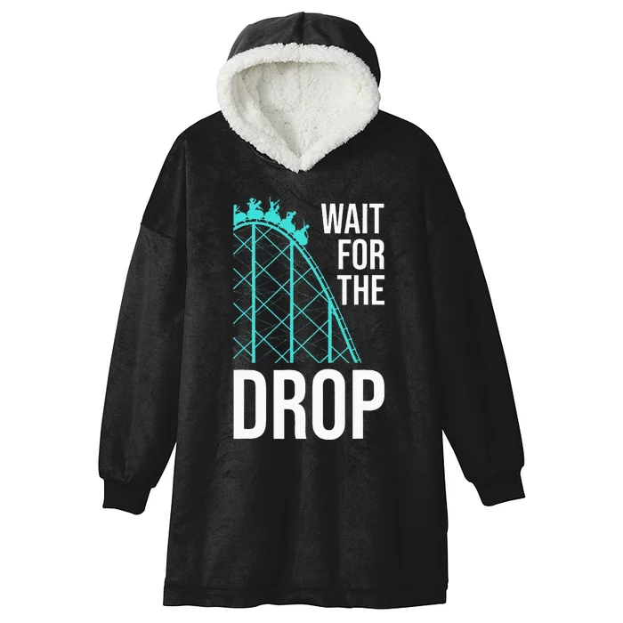 Funny Roller Coaster Designs Amusement Park Hooded Wearable Blanket