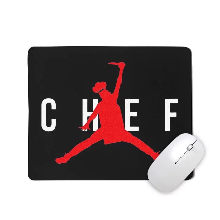 Funny Restaurant Chef Jumping Chef Knife Mousepad