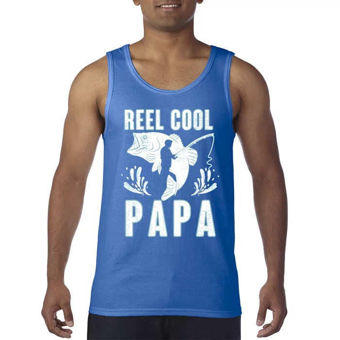 Fisher Reel Cool Papa Fishing Cute Gift Tank Top