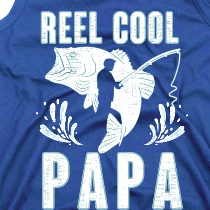 Fisher Reel Cool Papa Fishing Cute Gift Tank Top