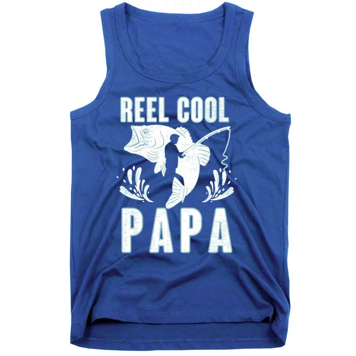 Fisher Reel Cool Papa Fishing Cute Gift Tank Top