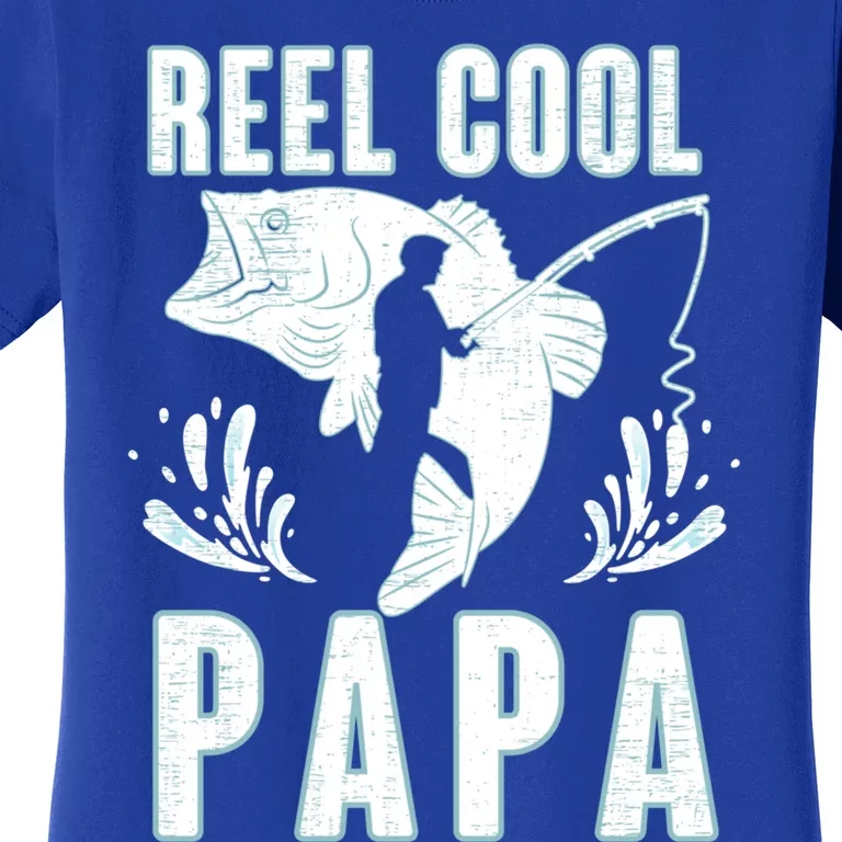 Fisher Reel Cool Papa Fishing Cute Gift Women's T-Shirt