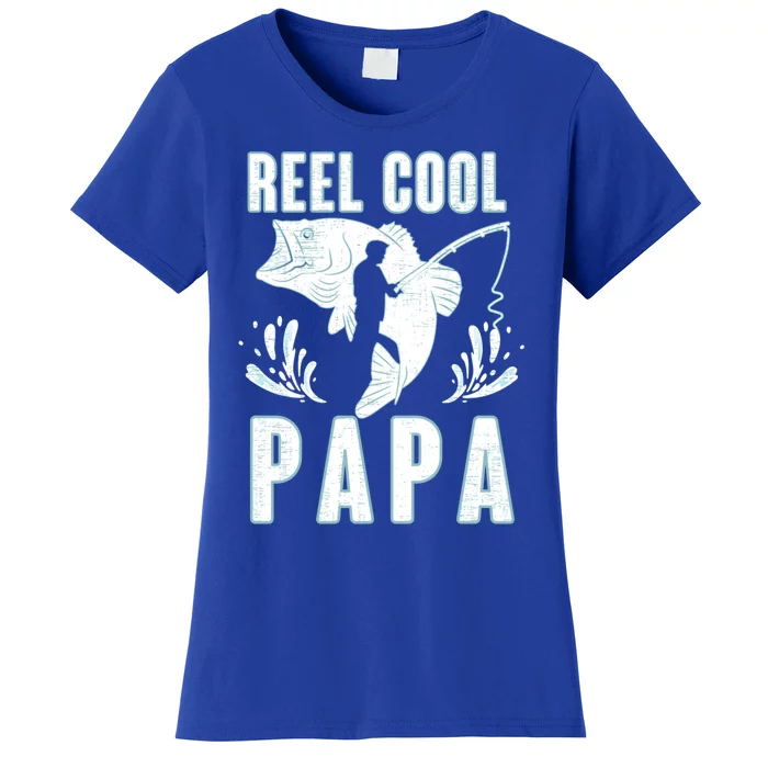 Fisher Reel Cool Papa Fishing Cute Gift Women's T-Shirt