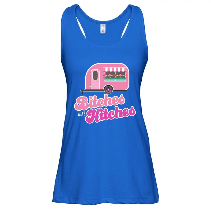 Funny Rv Camper Bitches With Hitches Gift Ladies Essential Flowy Tank