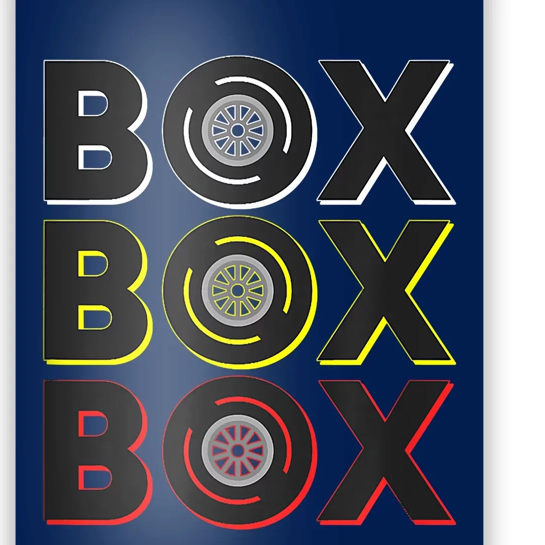 Formula Racing Car Box Box Box Radio Call To Pit Box Poster