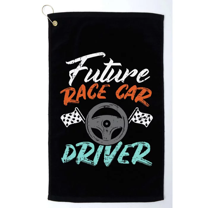 Future Race Car Driver Cute Racing Racer Platinum Collection Golf Towel