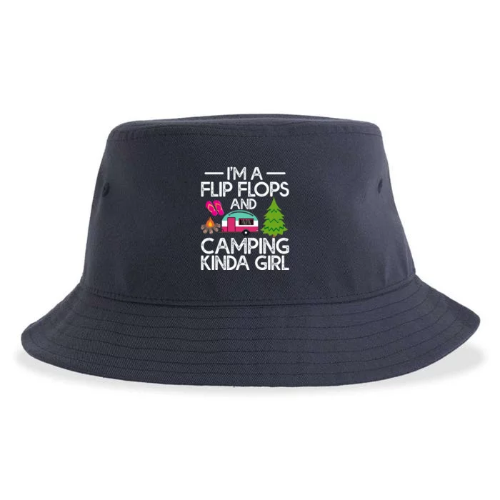 Funny Rv Camper A Flip Flops Gift Sustainable Bucket Hat