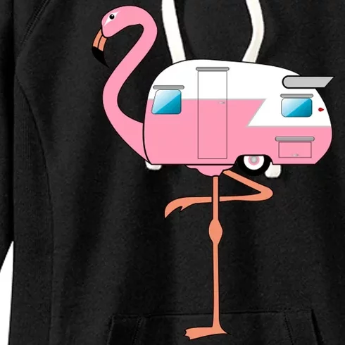 Flamingo RV Camper Women's Fleece Hoodie