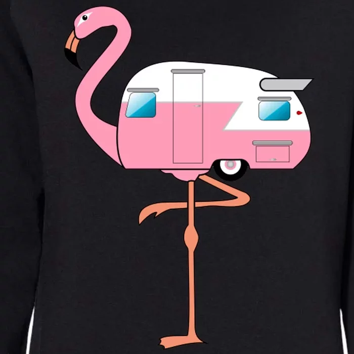 Flamingo RV Camper Womens California Wash Sweatshirt