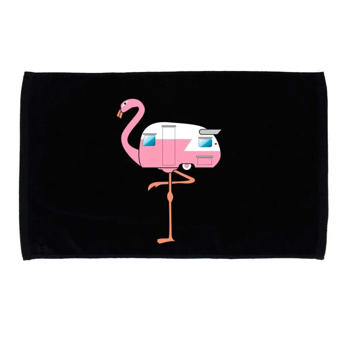 Flamingo RV Camper Microfiber Hand Towel