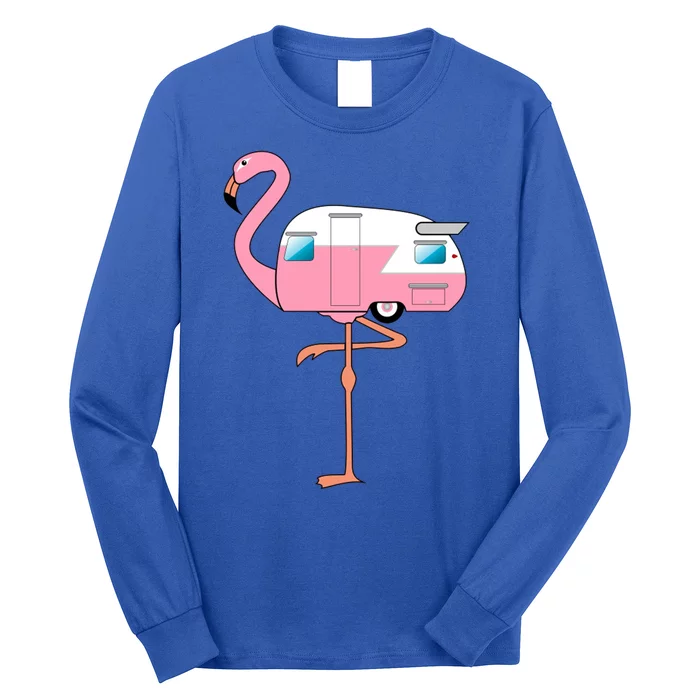 Flamingo RV Camper Long Sleeve Shirt