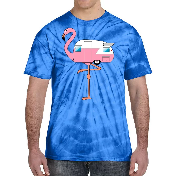 Flamingo RV Camper Tie-Dye T-Shirt