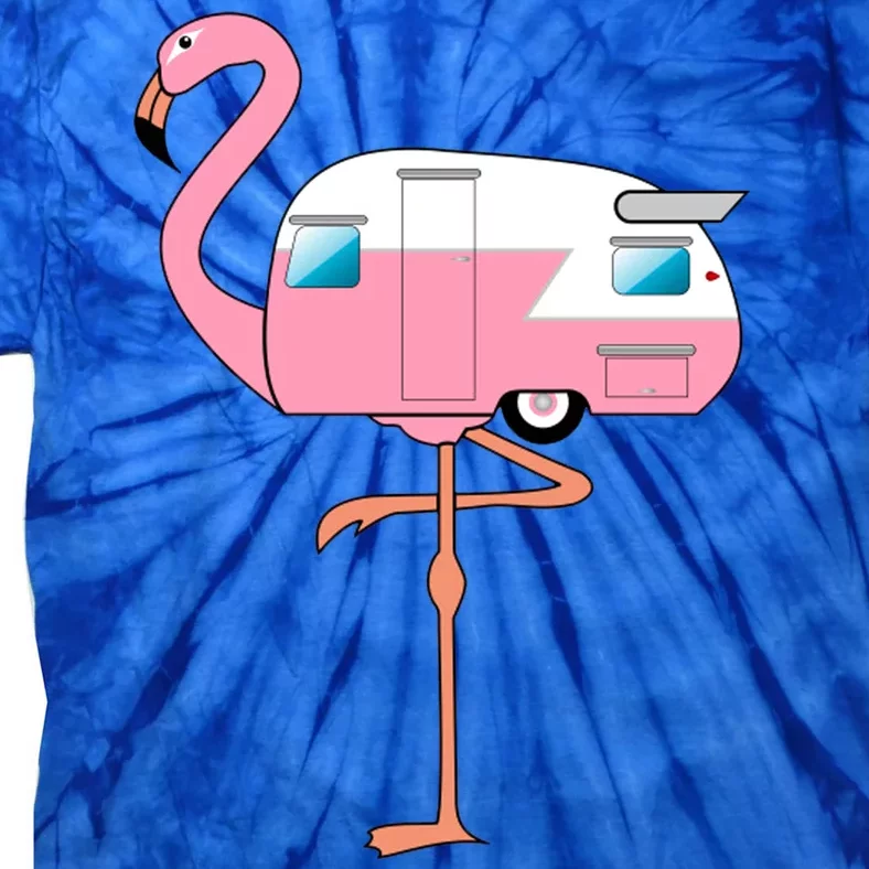 Flamingo RV Camper Tie-Dye T-Shirt