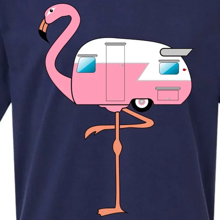 Flamingo RV Camper Sueded Cloud Jersey T-Shirt