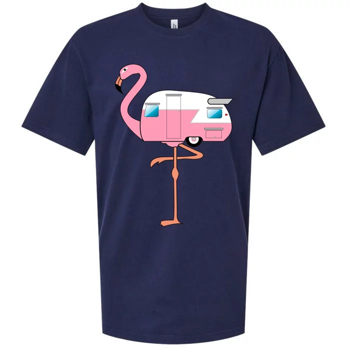 Flamingo RV Camper Sueded Cloud Jersey T-Shirt