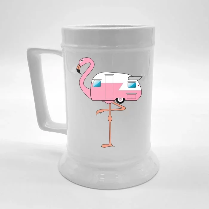 Flamingo RV Camper Front & Back Beer Stein