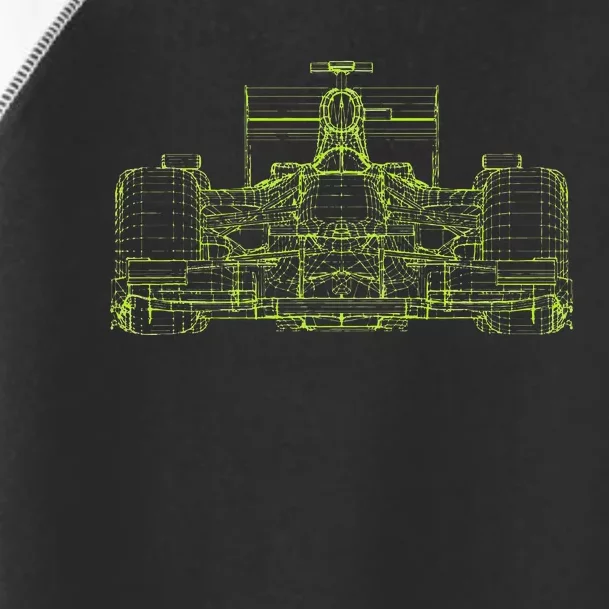 Formula Racing Car Blueprint Mechanical Engineer Racer Fan Toddler Fine Jersey T-Shirt