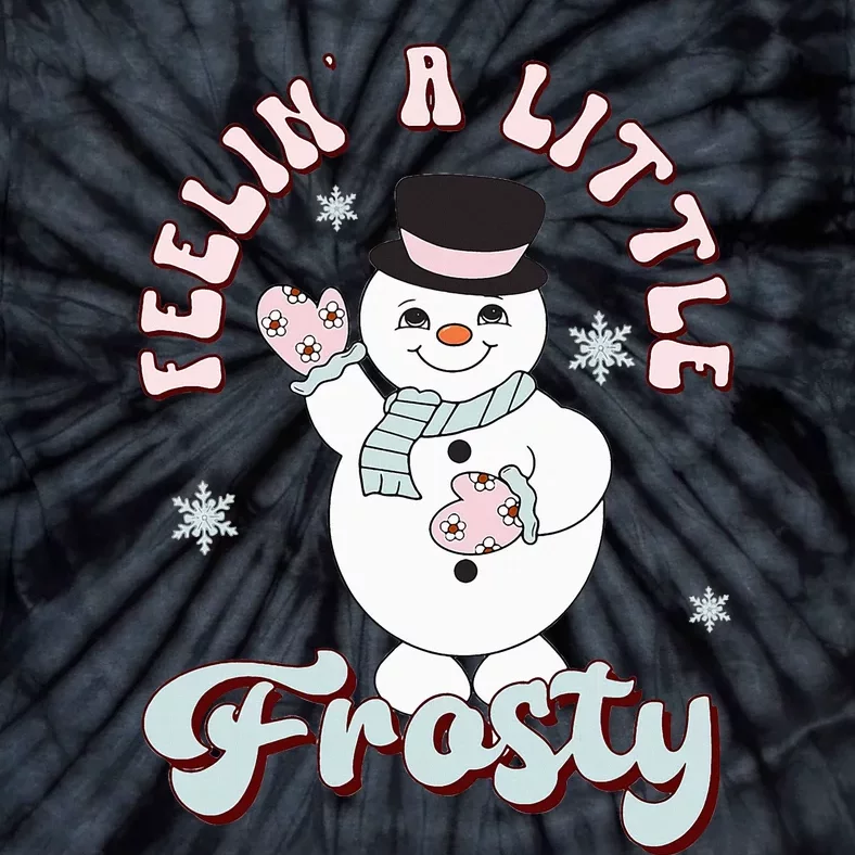 Frosty's Retro Christmas Pajama Delivers Festive Vibes Tie-Dye T-Shirt