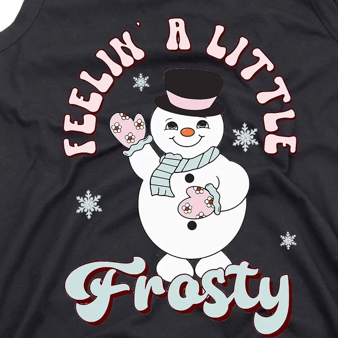 Frosty's Retro Christmas Pajama Delivers Festive Vibes Tank Top