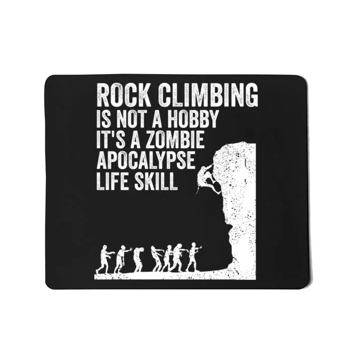 Funny Rock Climber Gift For Men Women Cool Zombie Climbing Gift Mousepad