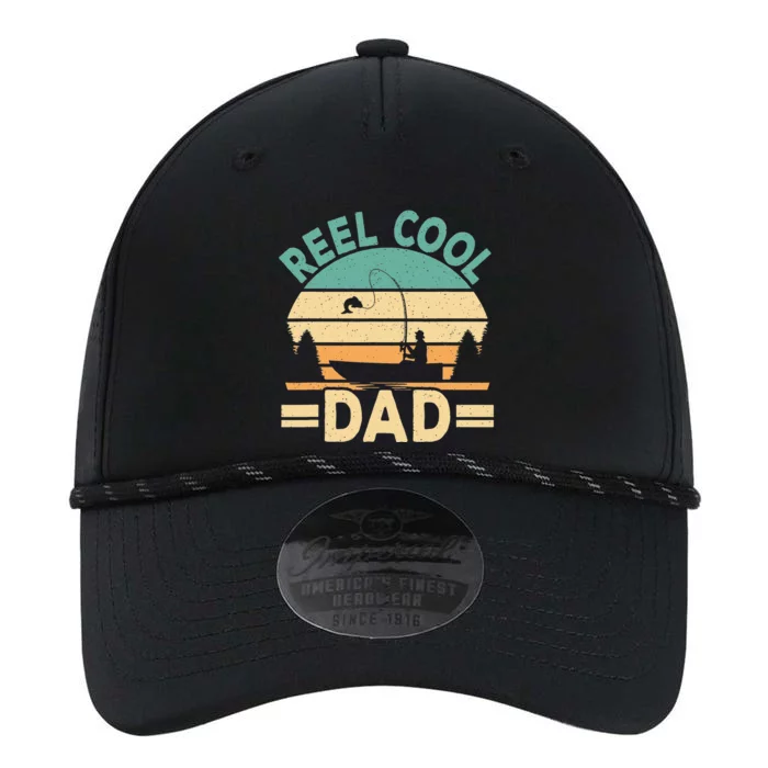 Funny Reel Cool Dad Fishing Fisherman Daddy Fathers Day Performance The Dyno Cap