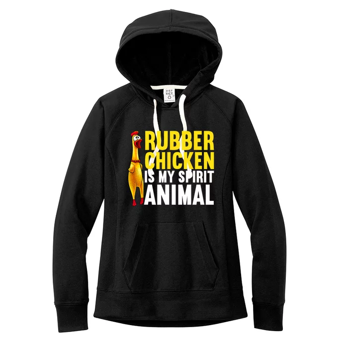 Funny Rubber Chicken For Men Women Kids Rubber Chicken Lover Women's Fleece Hoodie