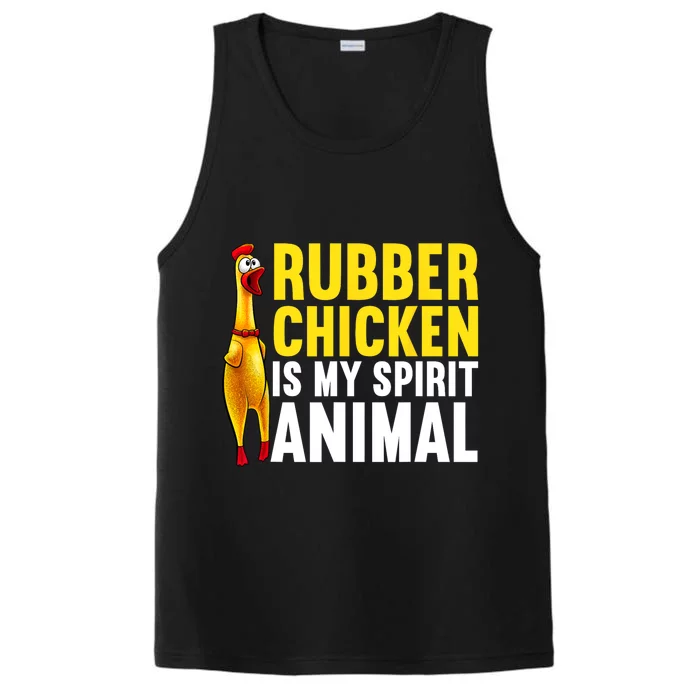 Funny Rubber Chicken For Men Women Kids Rubber Chicken Lover Performance Tank