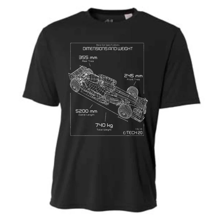 Formula Race Car Specifications Team Racing fan engineering Cooling Performance Crew T-Shirt