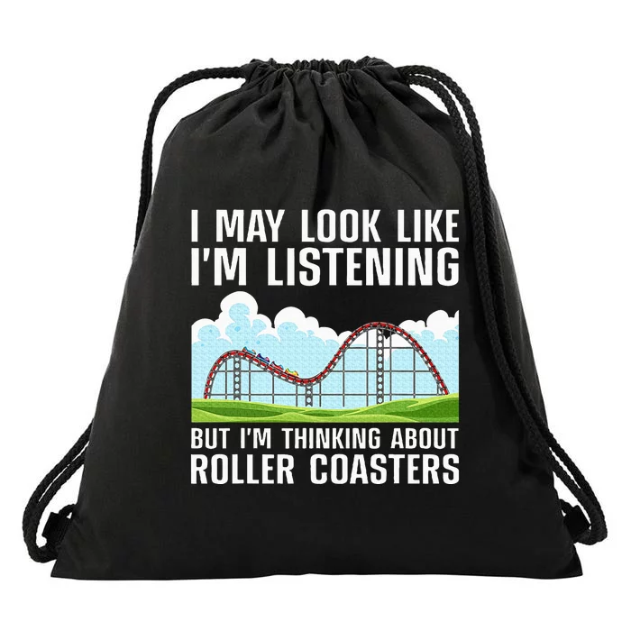 Funny Roller Coaster Art Roller Coaster Lover Drawstring Bag