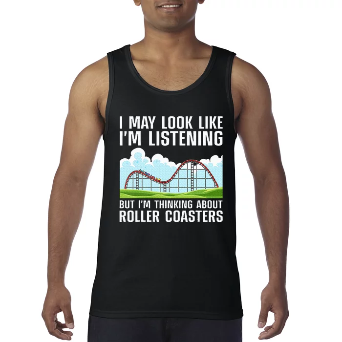 Funny Roller Coaster Art Roller Coaster Lover Tank Top