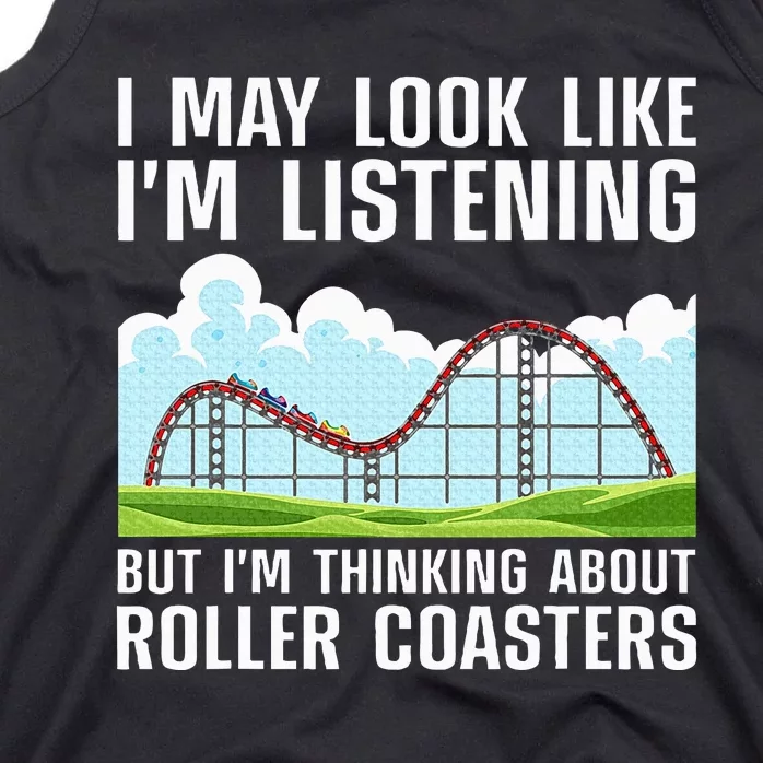 Funny Roller Coaster Art Roller Coaster Lover Tank Top