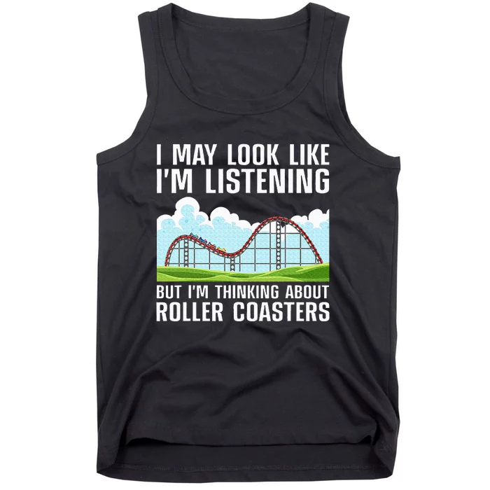 Funny Roller Coaster Art Roller Coaster Lover Tank Top